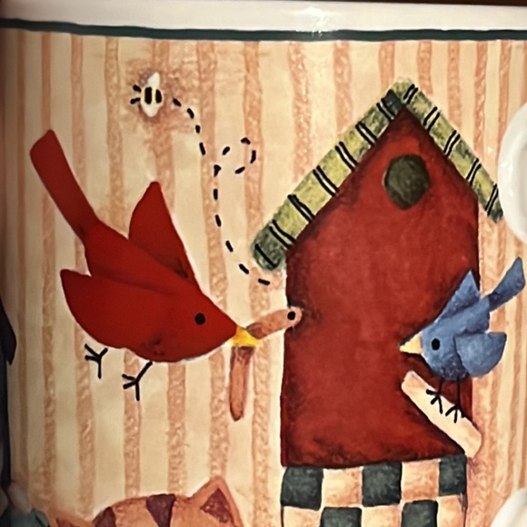 Lang and Wise “Birdsong”  Collector Coffee Mug, 1999, By Debi Hron, 12 oz. - Picture 14 of 14